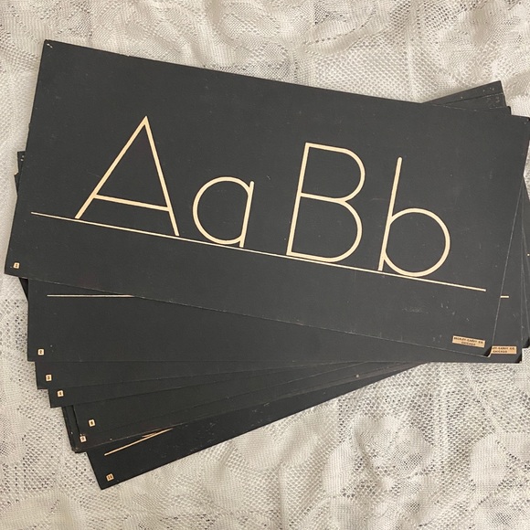 Vintage classroom alphabet, Buckley-Cardy Co